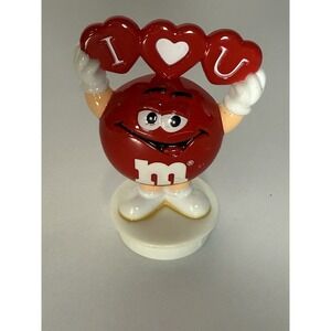 Red M&M's Valentine Candy Topper   "I Heart You"   M&M's Valentine Figure